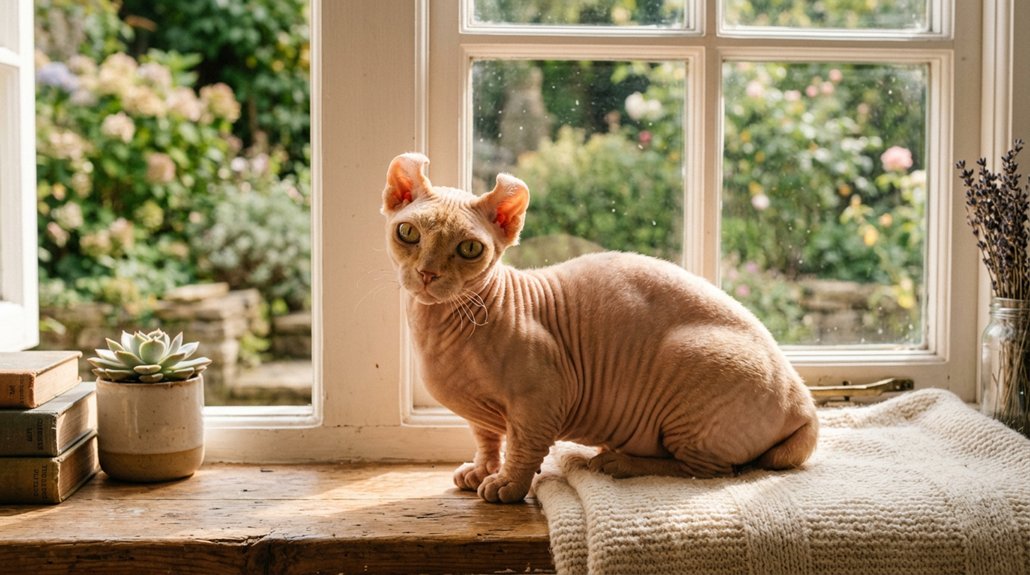 playful short legged cat