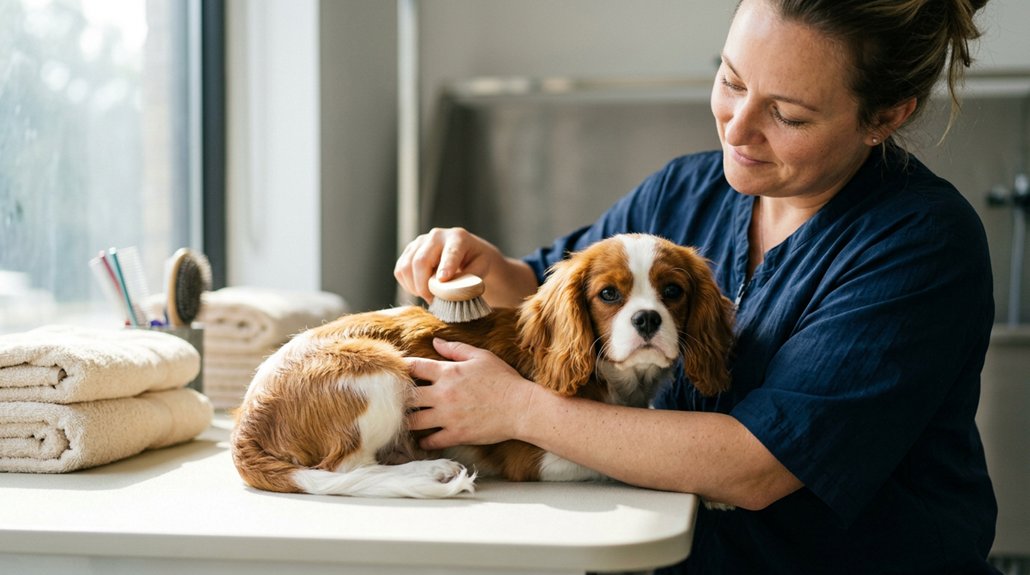 positive puppy grooming routine