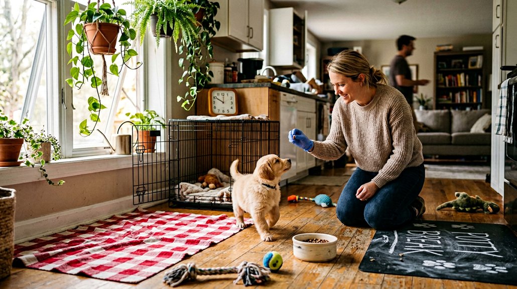 potty breaks and playtime