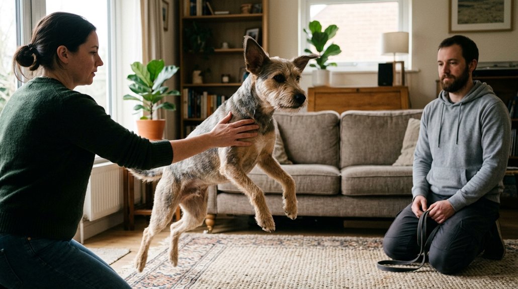 prevent dog jumping behavior