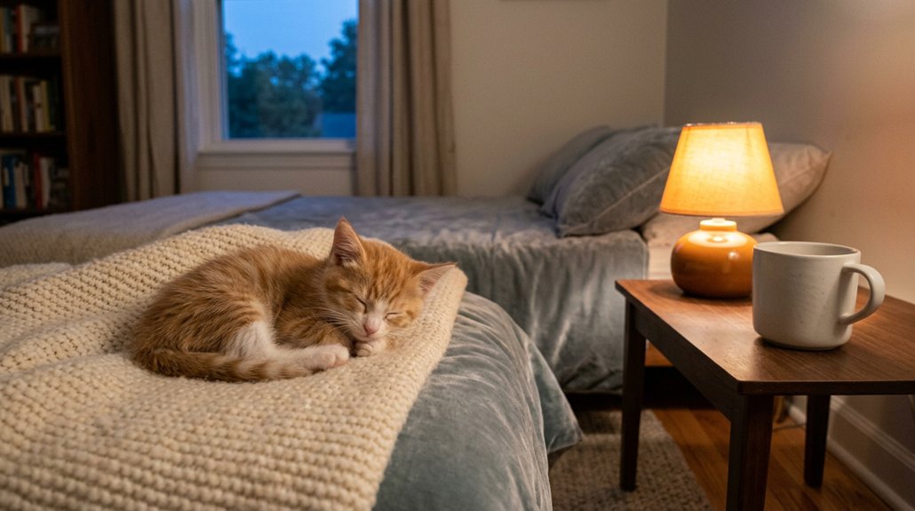 promote restful kitten sleep