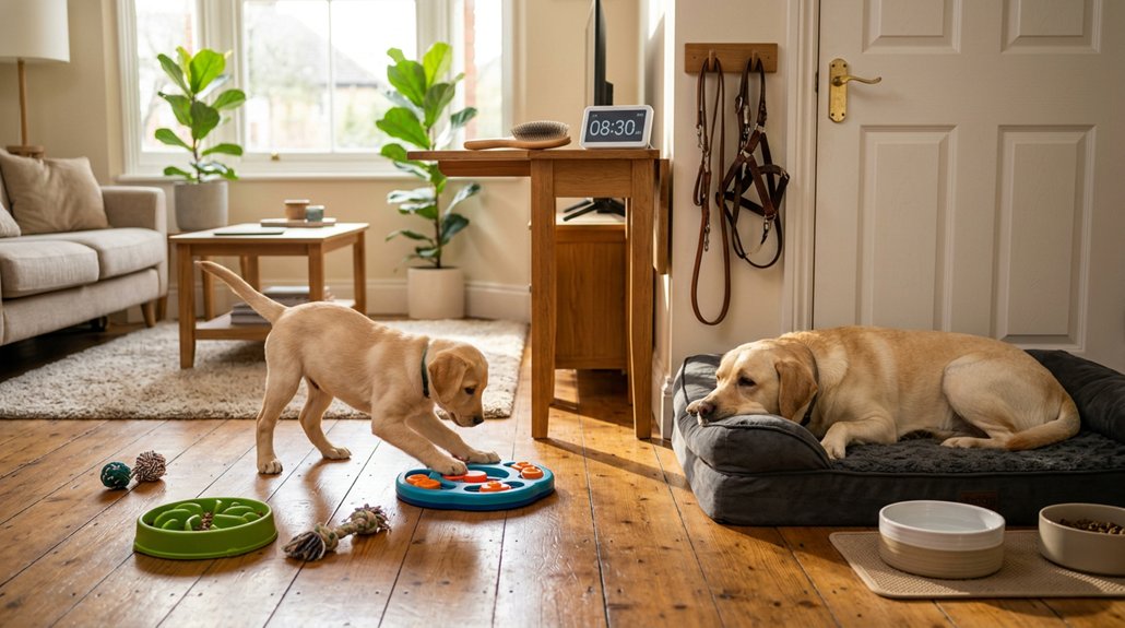 puppies require frequent routines