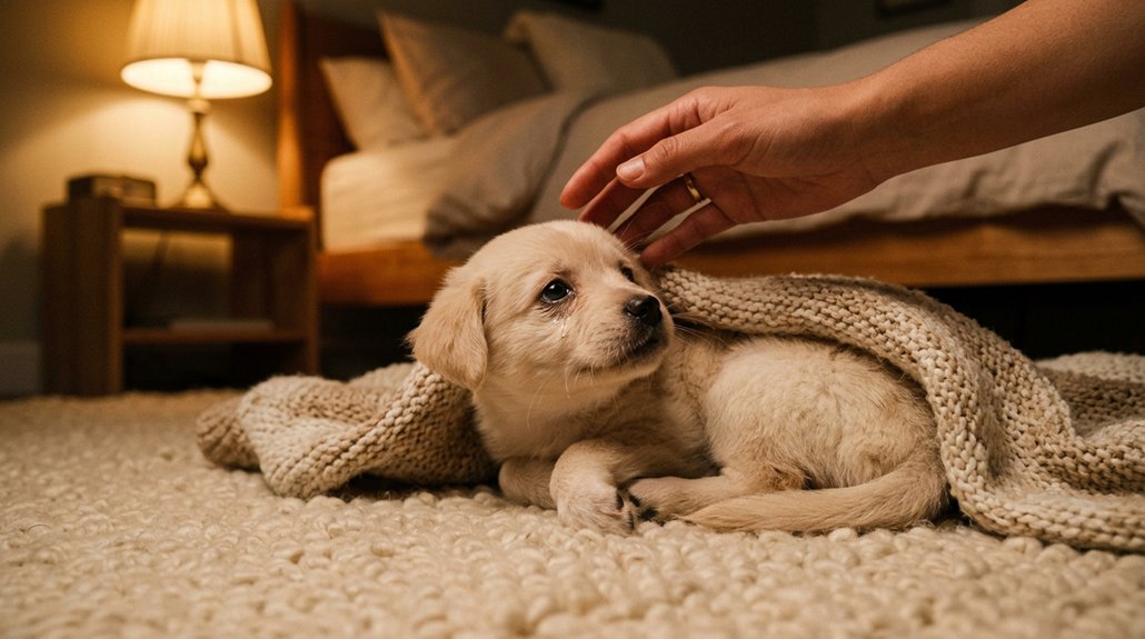 puppy comfort and bonding