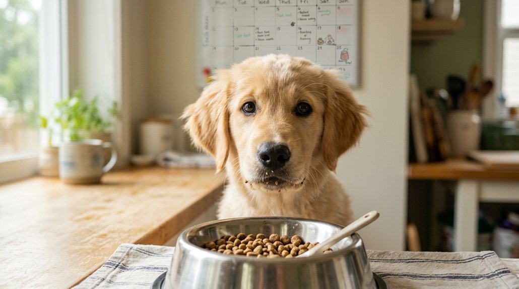 puppy food switch indicators