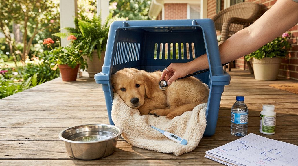 puppy health and comfort