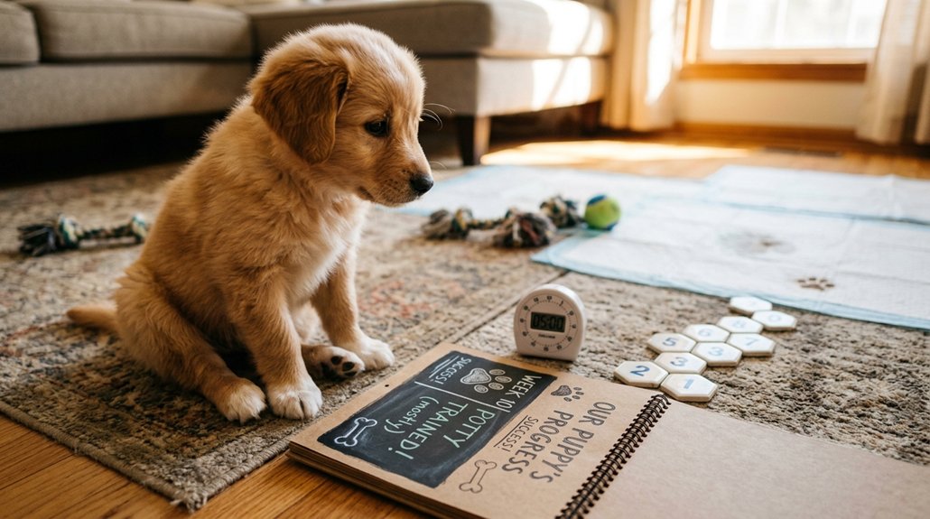 puppy potty training milestones