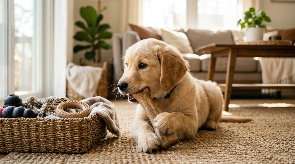 puppy proofing and designated chew zones
