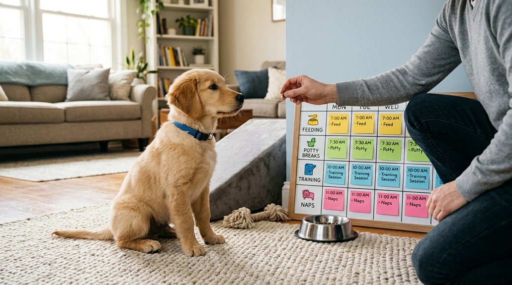 puppy routine promotes development