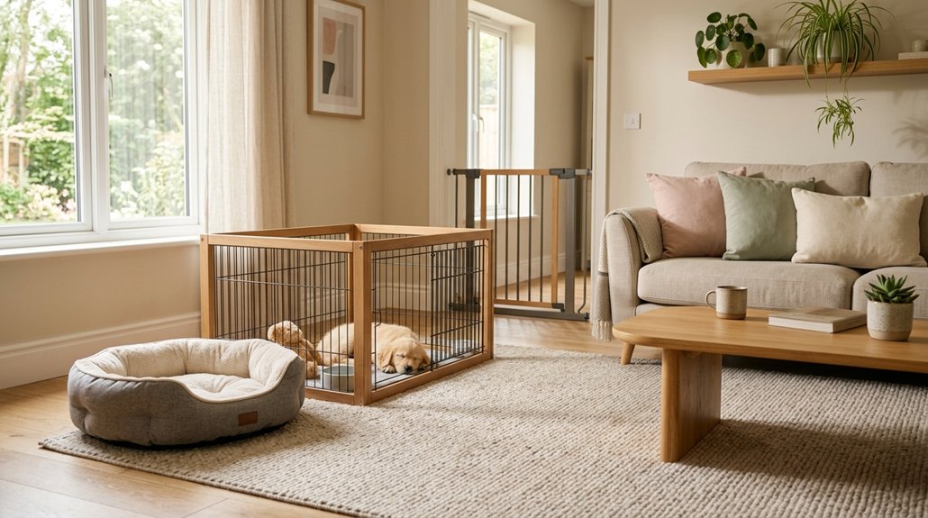 puppy safe designated comfort zone