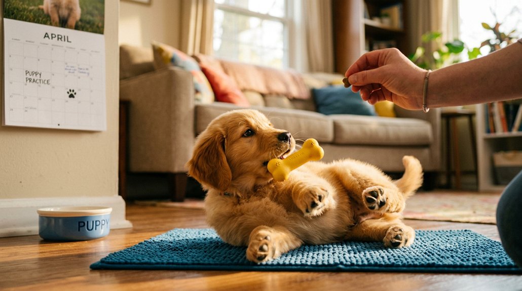 puppy training afternoon routine