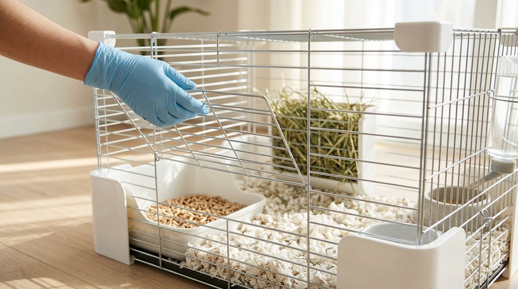 rabbit cage cleaning essentials