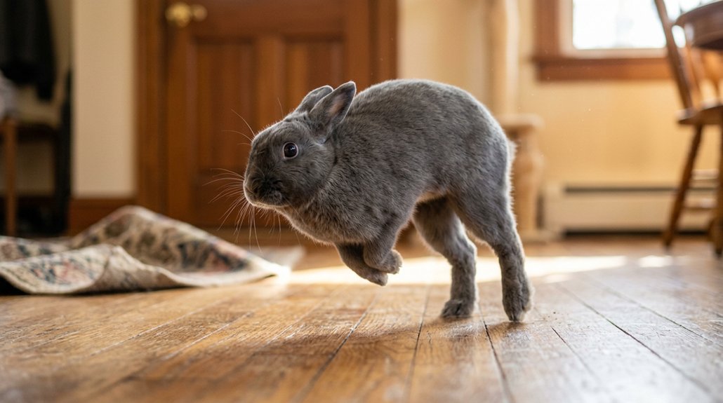 rabbit thumping indicates emotions