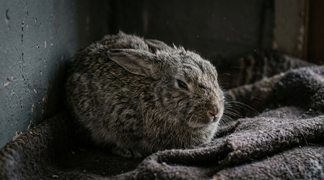 rabbits instinctual hiding behavior