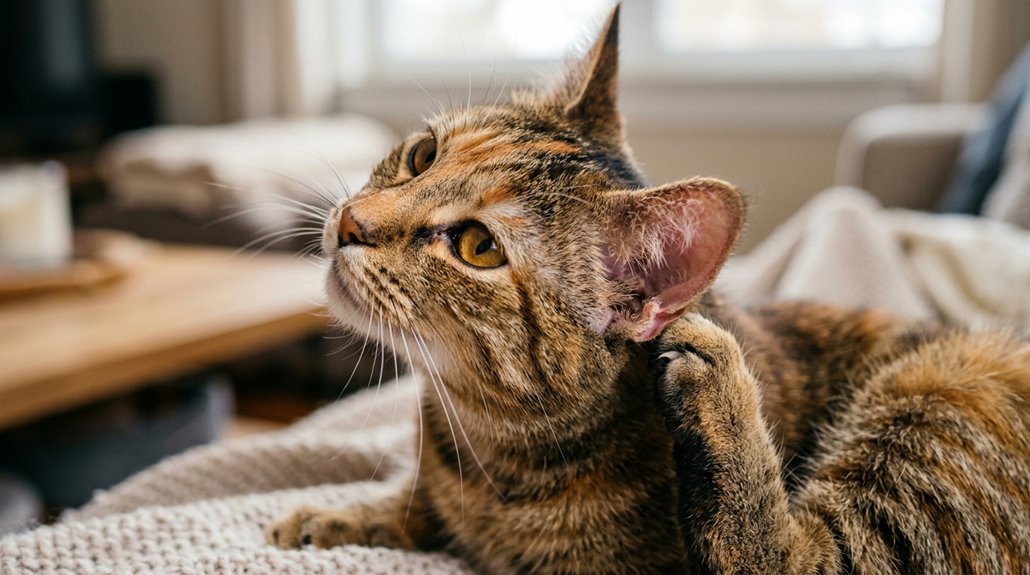 recognize cat ear symptoms