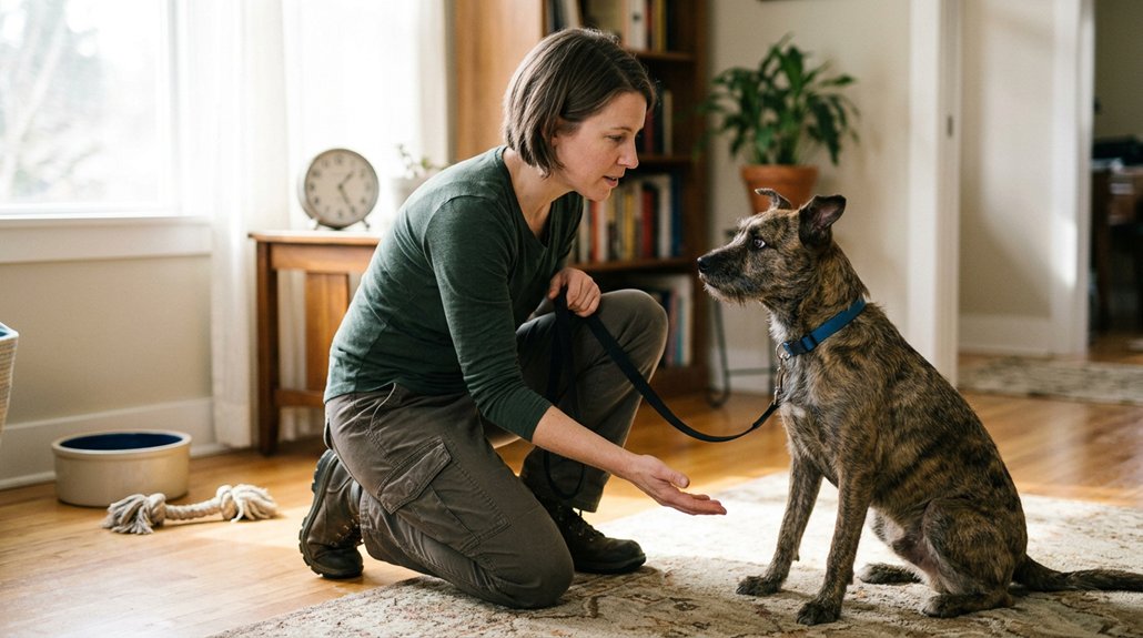 recognizing early canine stress