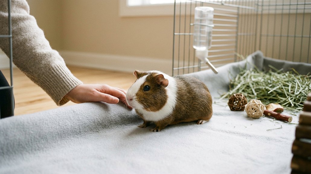 recognizing guinea pig stress