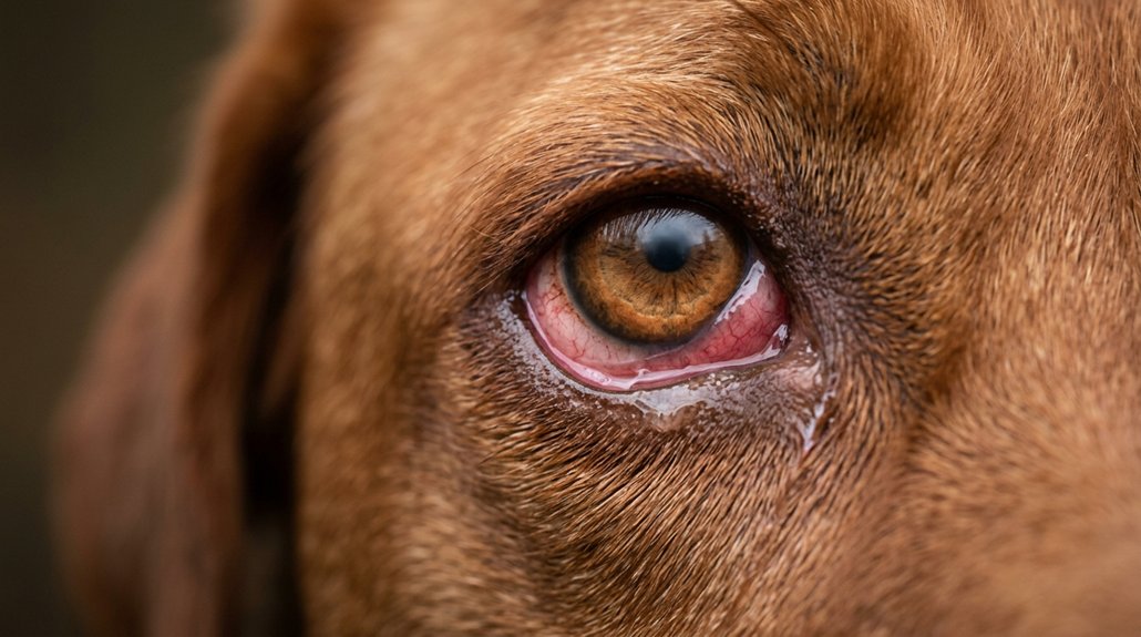 red watery eyes indicate issues