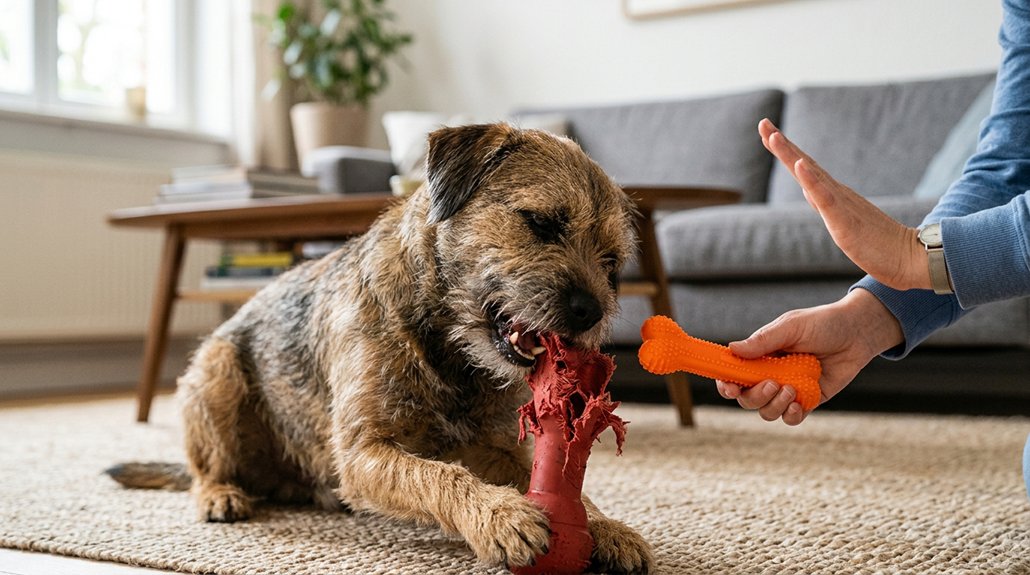 redirect chewing behavior positively