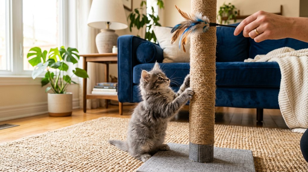 redirect scratching behavior effectively