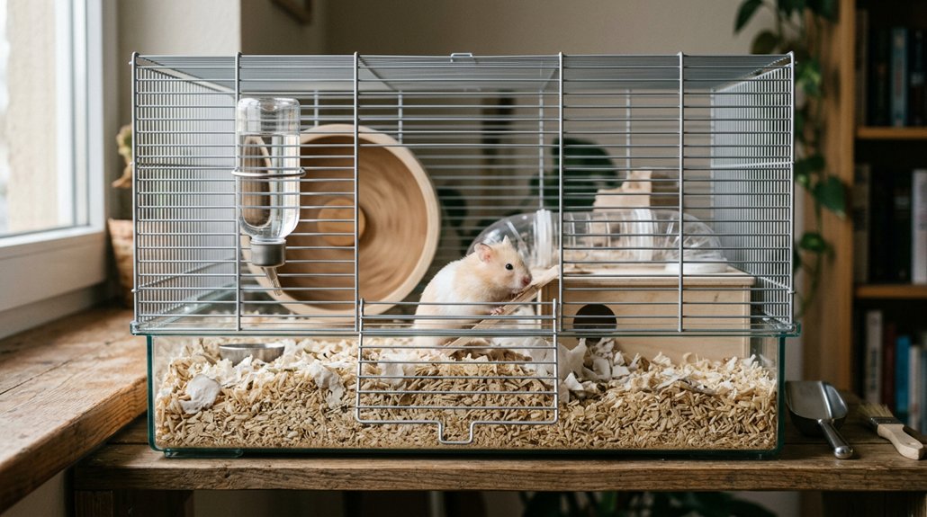 regular cage cleaning schedule