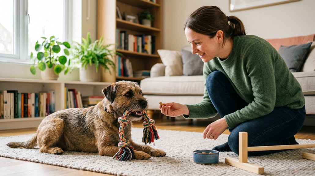 reward calmness to discourage