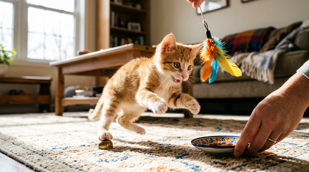reward positive kitten behavior