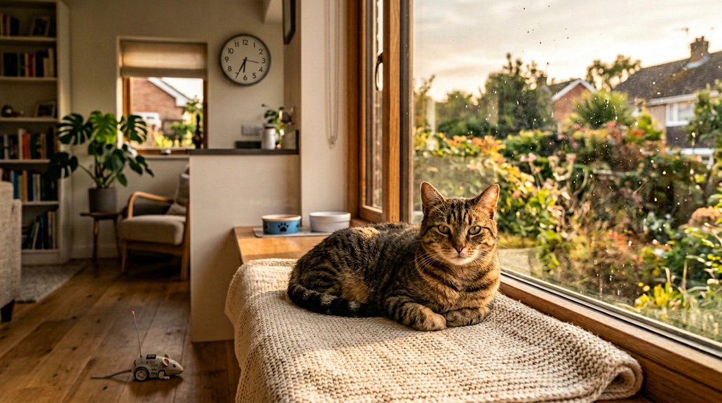 safe alone time for cats