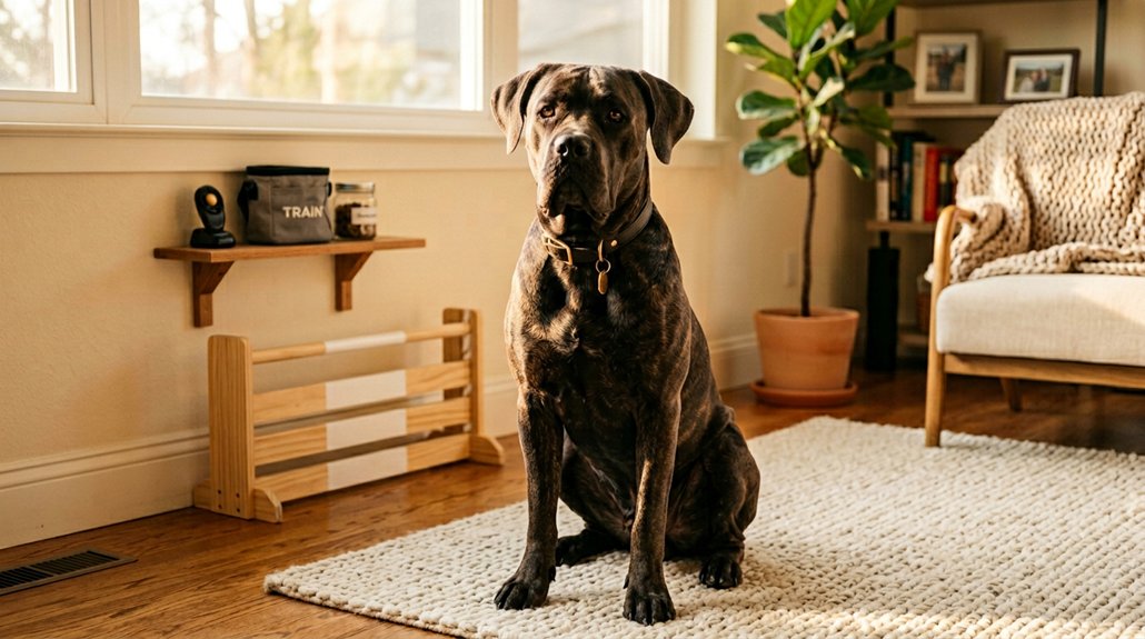 safe comfortable cane corso space