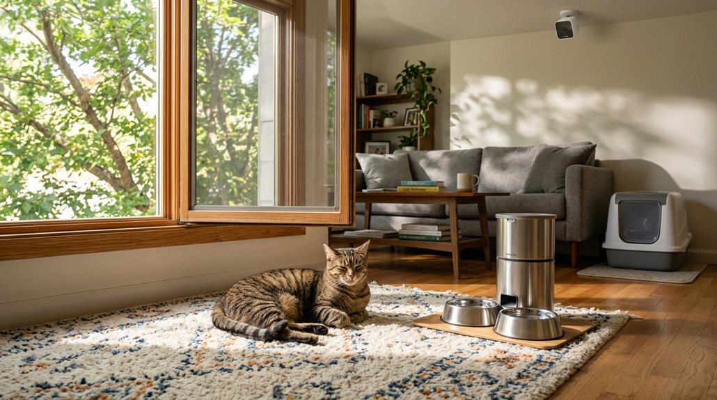 How to Leave Your Cat Home Alone Safely