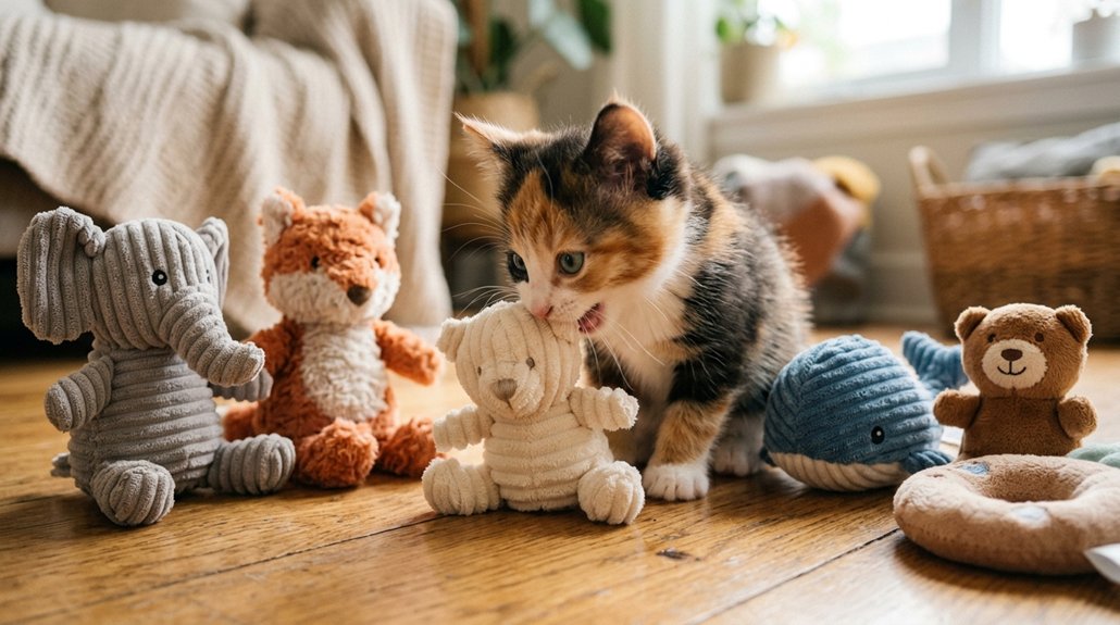 safe plush toys for kittens