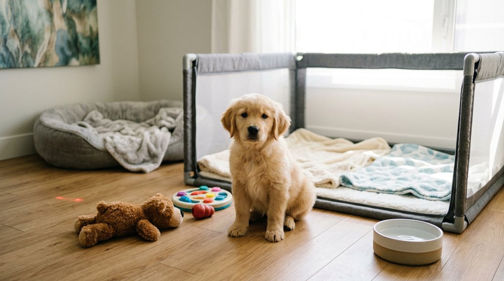 safe stimulating puppy environment