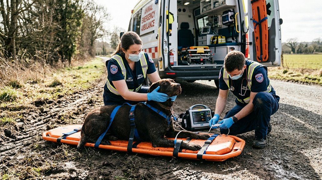 safe transport of injured dogs