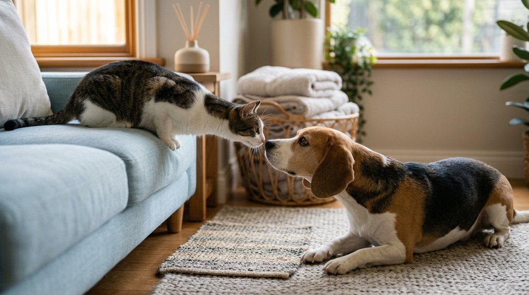 scent familiarization for pets