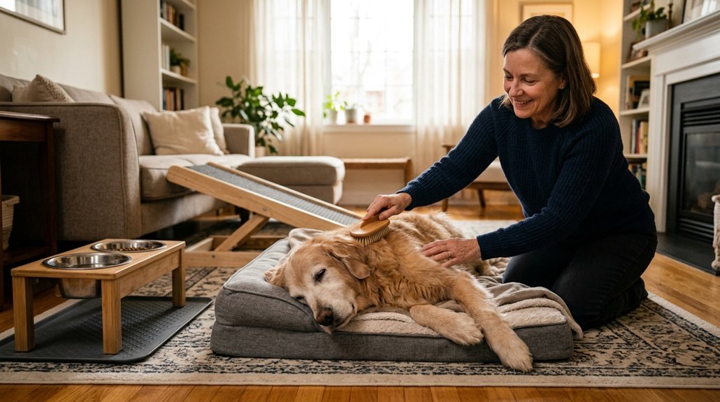 senior dog comfort enhancements
