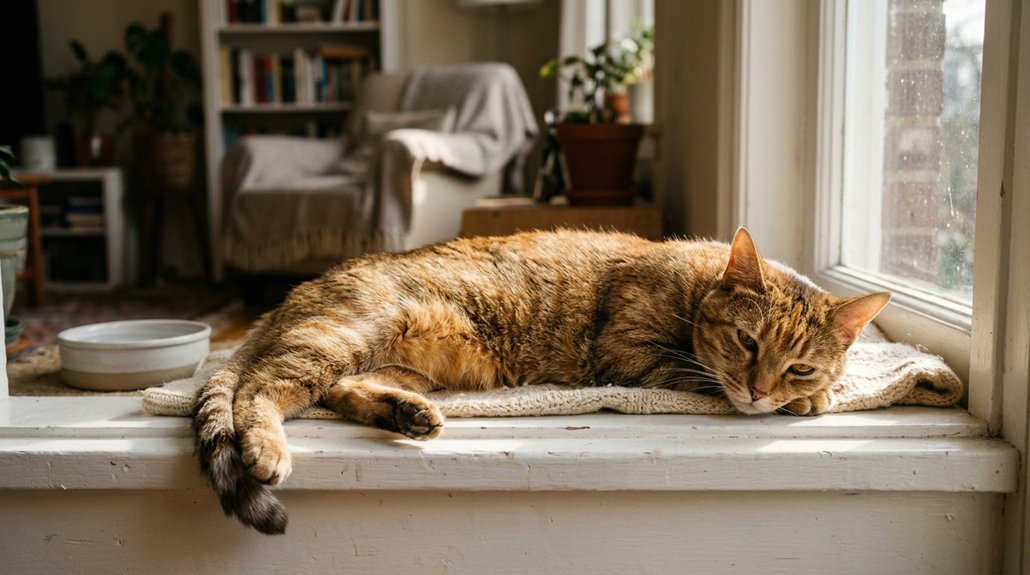 signs of cat lethargy