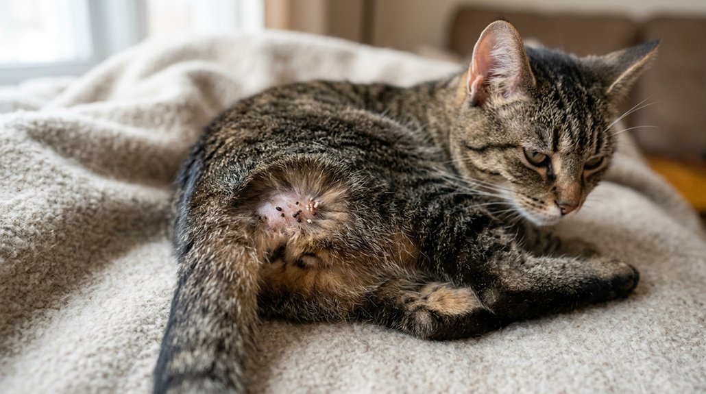 signs of flea infestation