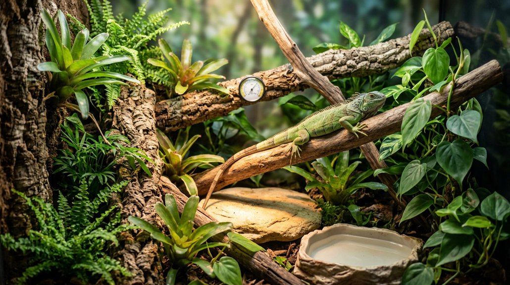 spacious humid temperature controlled habitat