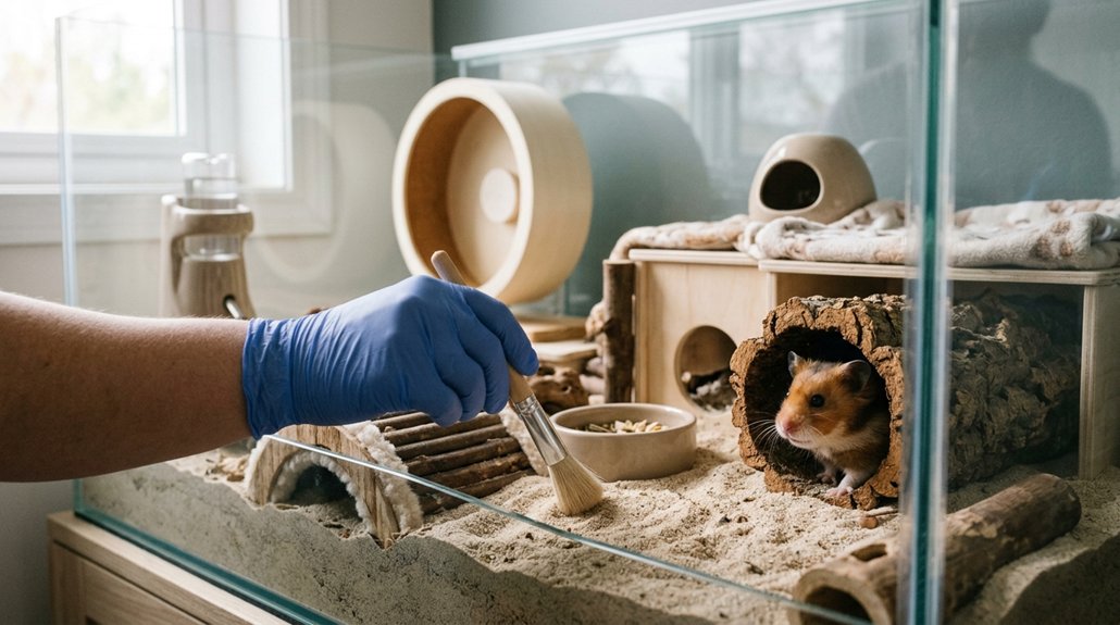 spot cleaning for hamsters