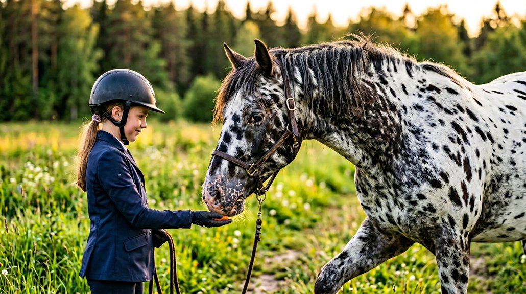 spotted coat beginner friendly horse