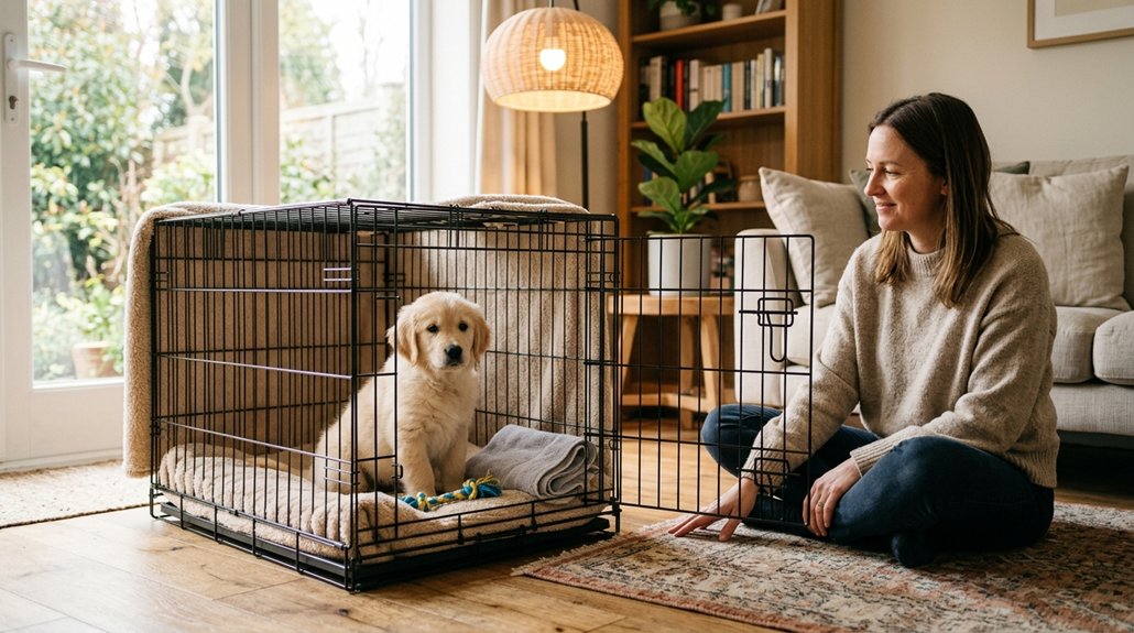 stress free crate training method