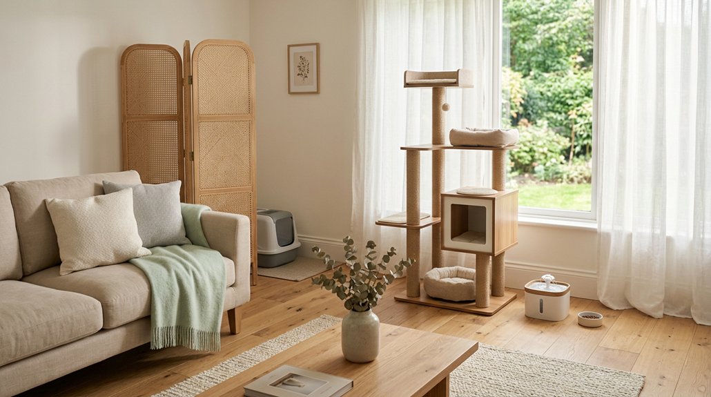 stress free space for cats