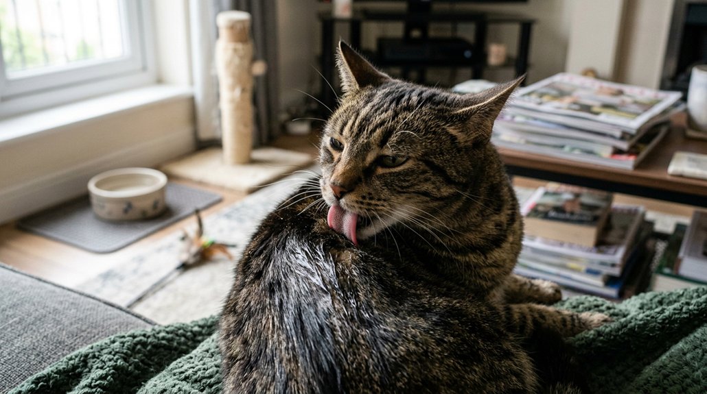 stress impacts cat grooming