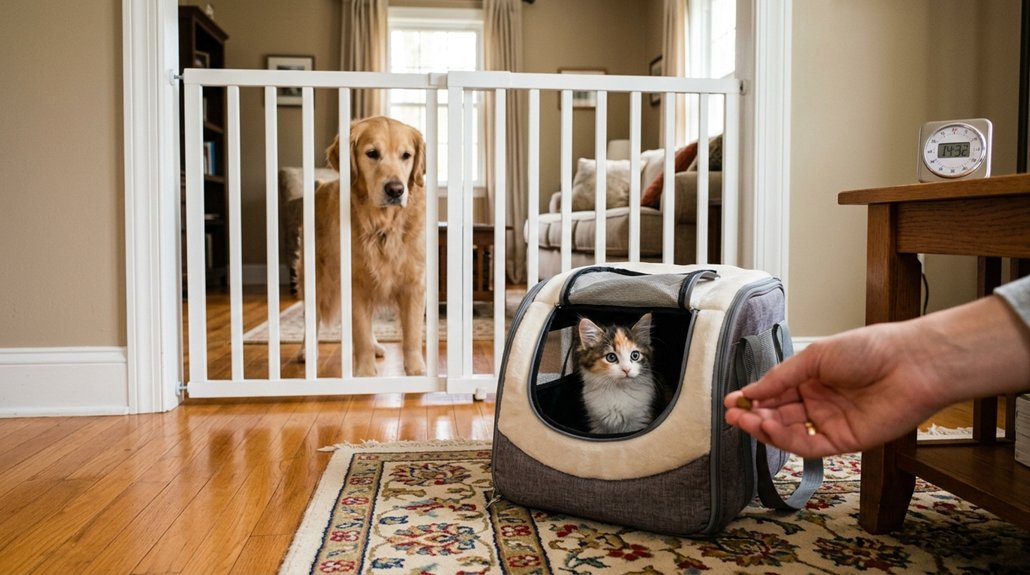 structured kitten dog introduction process