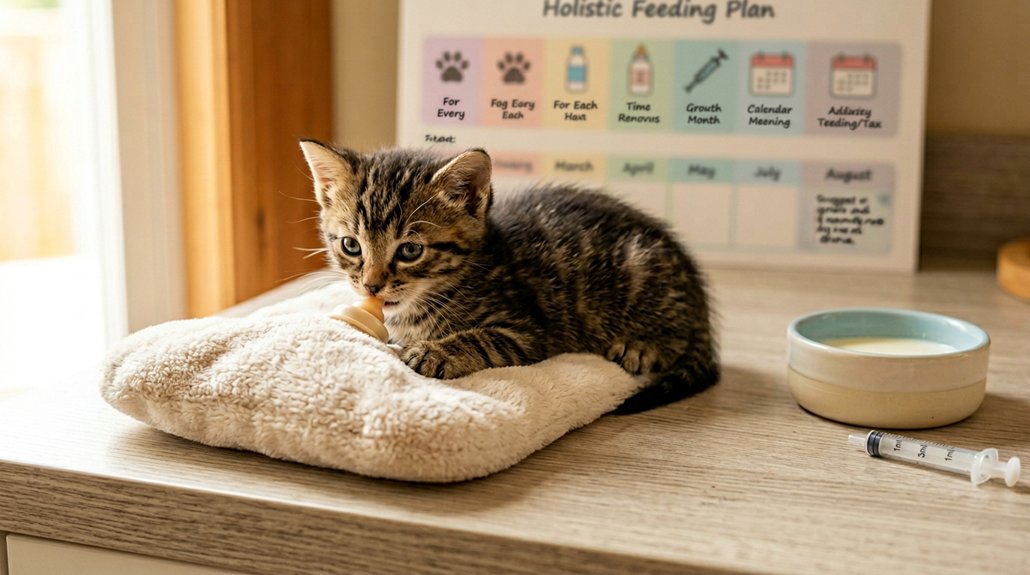 structured kitten feeding guidelines