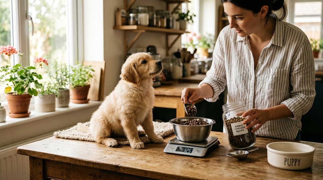 structured puppy meal planning