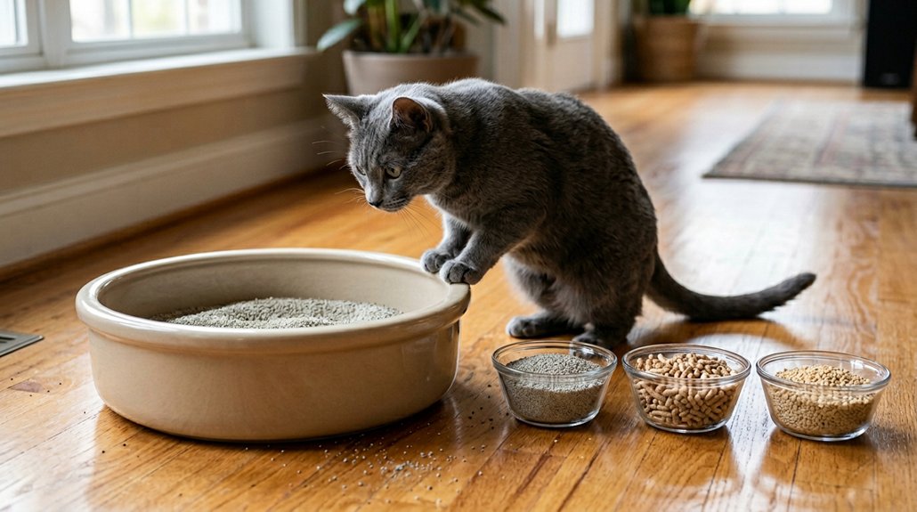 testing cat litter preferences
