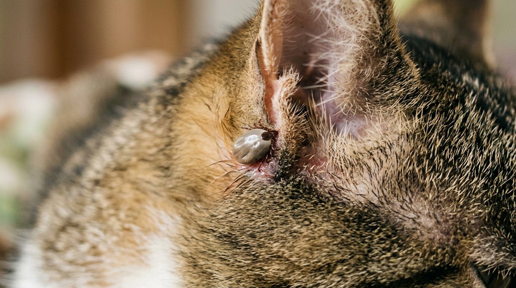 tick bite risks cats