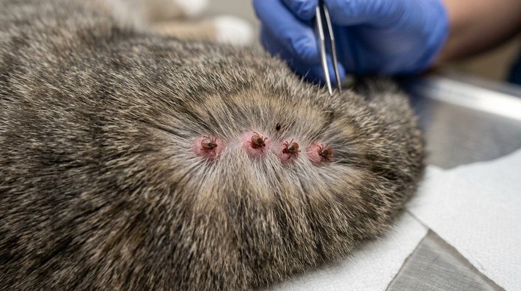 ticks transmit diseases to cats