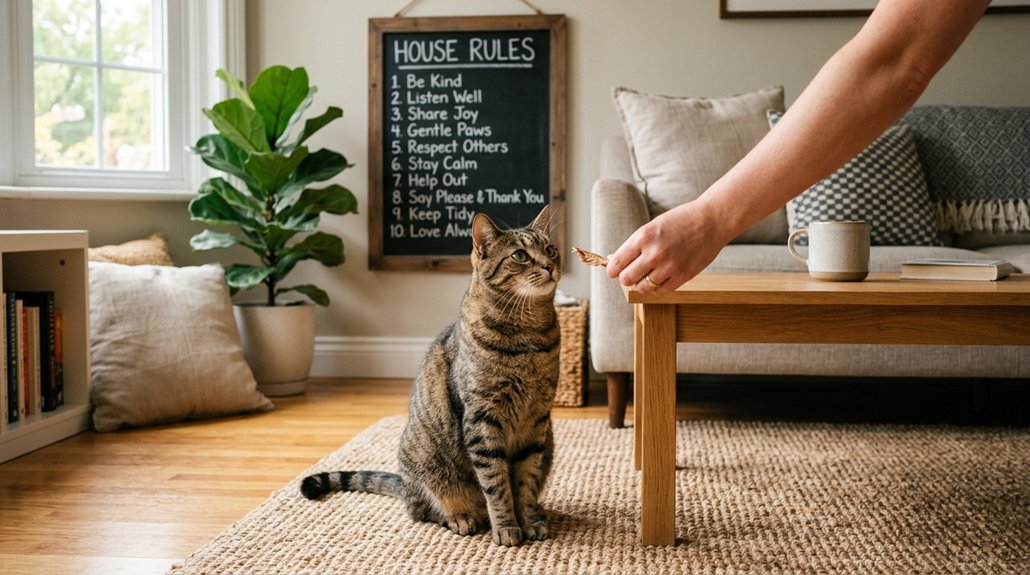 train cat to follow rules