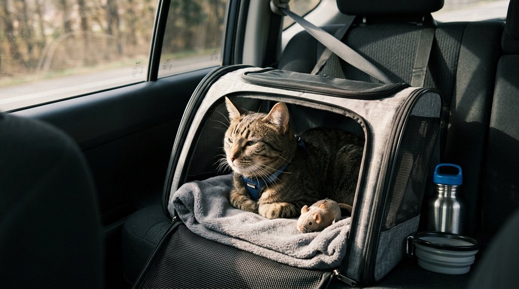 traveling cats experience stress
